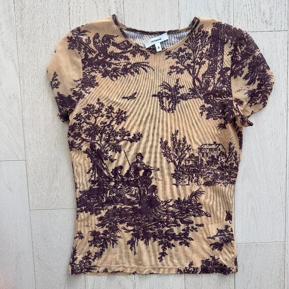 Miaou - Toile Mini Mesh Tee - Picture 2 of 4